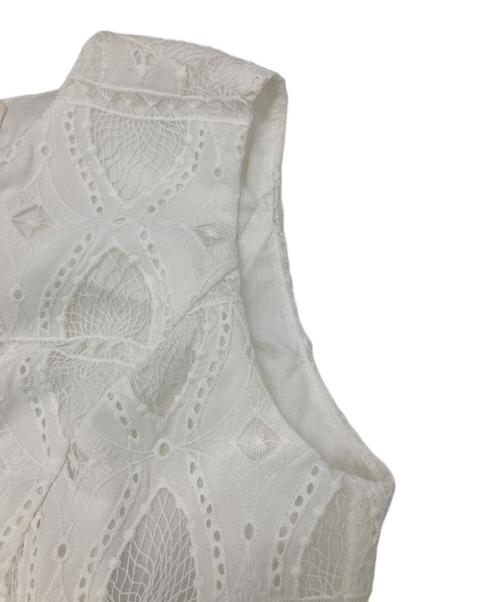 HER LIP TO（ハーリップトゥ）HER LIP TO (ハーリップトゥ) Saint Germain Lace Dress ホワイト サイズ:M 未使用品の古着・服飾アイテム