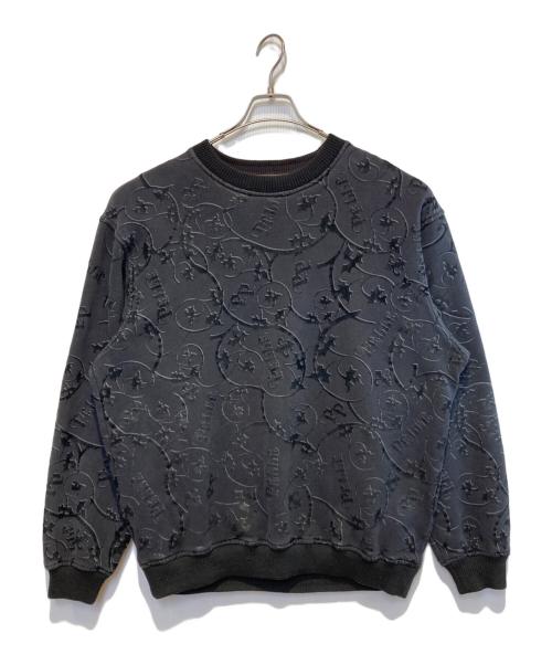 pellepelle（ペレペレ）pellepelle (ペレペレ) ［古着］クルーネックスウェット ブラック サイズ:Mの古着・服飾アイテム