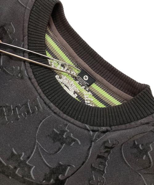 pellepelle（ペレペレ）pellepelle (ペレペレ) ［古着］クルーネックスウェット ブラック サイズ:Mの古着・服飾アイテム