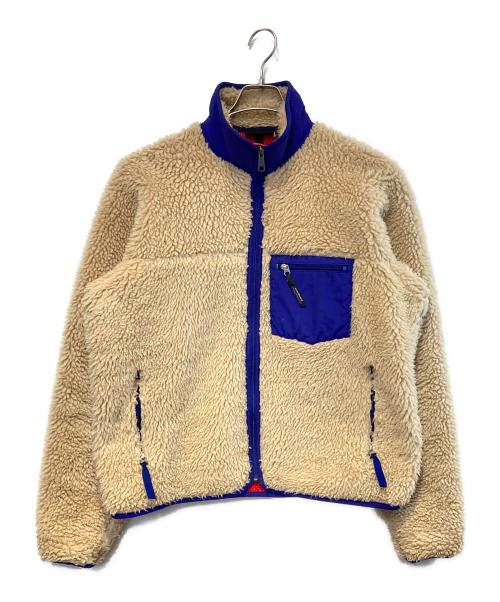 Patagonia（パタゴニア）Patagonia (パタゴニア) Classic Retro Cardigan ベージュ×ブルー サイズ:Mの古着・服飾アイテム