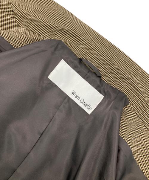 Whim Gazette（ウィムガゼット）Whim Gazette (ウィムガゼット) TRダブルジャケット ベージュ サイズ:Freeの古着・服飾アイテム