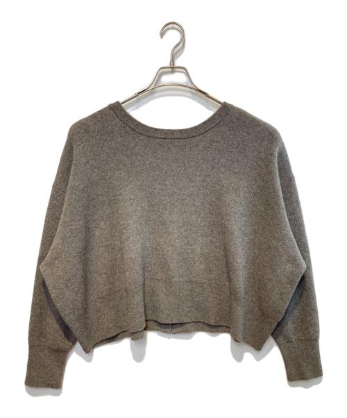 Curensology（カレンソロジー）Curensology (カレンソロジー) ウールカシミヤ2WAYプルオーバー ブラウン サイズ:Freeの古着・服飾アイテム