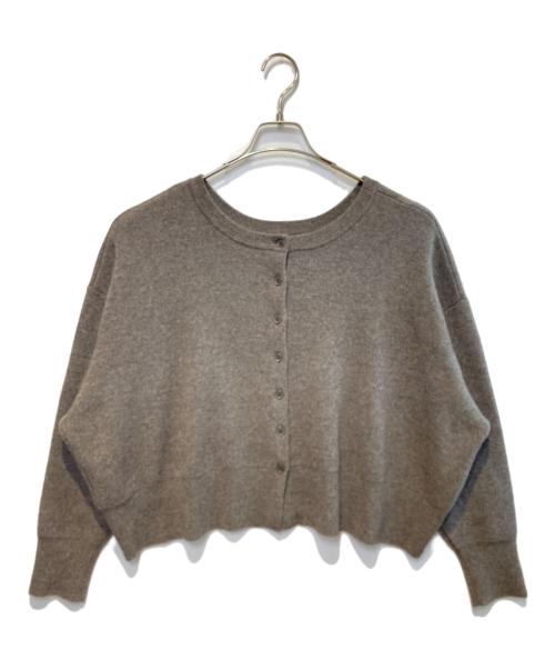 Curensology（カレンソロジー）Curensology (カレンソロジー) ウールカシミヤ2WAYプルオーバー ブラウン サイズ:Freeの古着・服飾アイテム