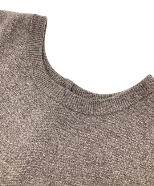 Curensology（カレンソロジー）Curensology (カレンソロジー) ウールカシミヤ2WAYプルオーバー ブラウン サイズ:Freeの古着・服飾アイテム