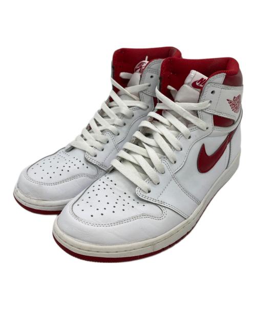 NIKE（ナイキ）NIKE (ナイキ) AIR JORDAN 1 RETRO HIGH OG ホワイト×レッド サイズ:US10の古着・服飾アイテム