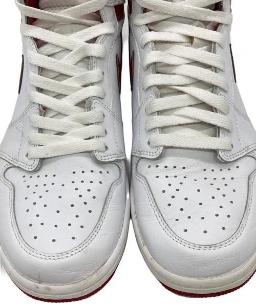 NIKE（ナイキ）NIKE (ナイキ) AIR JORDAN 1 RETRO HIGH OG ホワイト×レッド サイズ:US10の古着・服飾アイテム