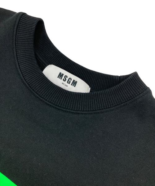 MSGM（エムエスジーエム）MSGM (エムエスジーエム) クルーネックスウェット ブラック サイズ:Sの古着・服飾アイテム