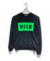 MSGM（エムエスジーエム）の古着「クルーネックスウェット」｜ブラック