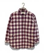 Acne studiosアクネ ストゥディオス）の古着「QUILTED OVERSHIRT」｜パープル