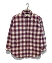 Acne studios（アクネ ストゥディオス）の古着「QUILTED OVERSHIRT」｜パープル