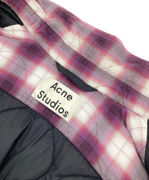 Acne studios（アクネ ストゥディオス）Acne studios (アクネ ストゥディオス) QUILTED OVERSHIRT パープル サイズ:50の古着・服飾アイテム