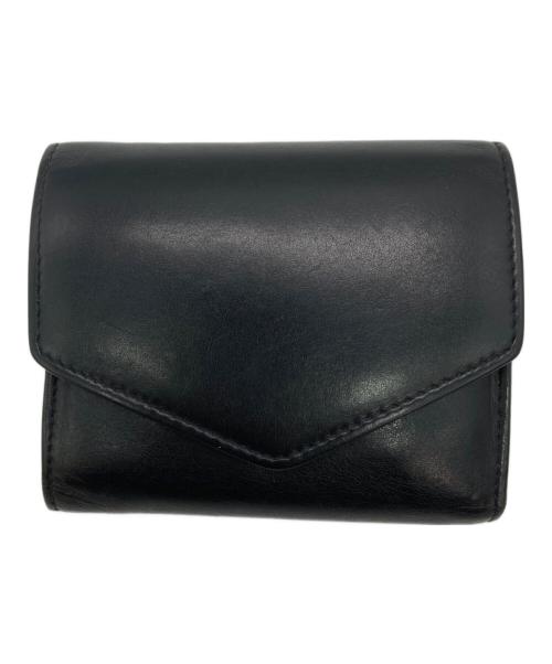 Maison Margiela（メゾンマルジェラ）Maison Margiela (メゾンマルジェラ) 4ステッチ レザー コンパクトウォレット ブラックの古着・服飾アイテム