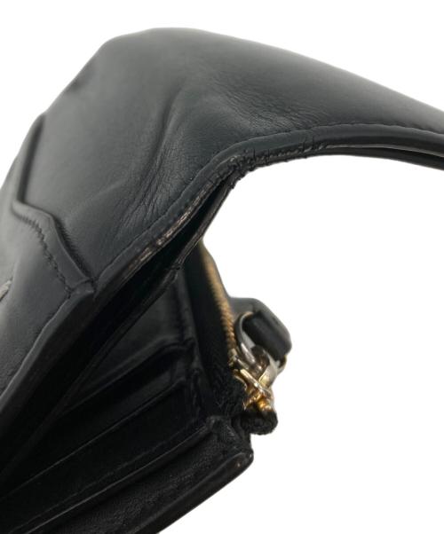 Maison Margiela（メゾンマルジェラ）Maison Margiela (メゾンマルジェラ) 4ステッチ レザー コンパクトウォレット ブラックの古着・服飾アイテム