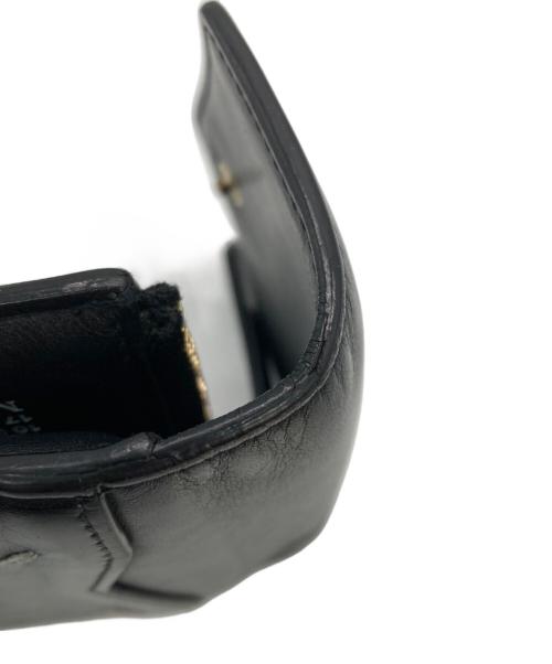Maison Margiela（メゾンマルジェラ）Maison Margiela (メゾンマルジェラ) 4ステッチ レザー コンパクトウォレット ブラックの古着・服飾アイテム
