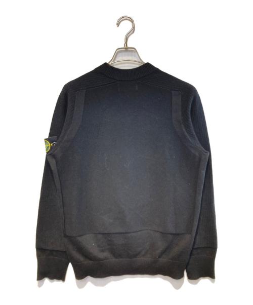 STONE ISLAND（ストーンアイランド）STONE ISLAND (ストーンアイランド) KNIT SWEATER ブラック サイズ:Sの古着・服飾アイテム
