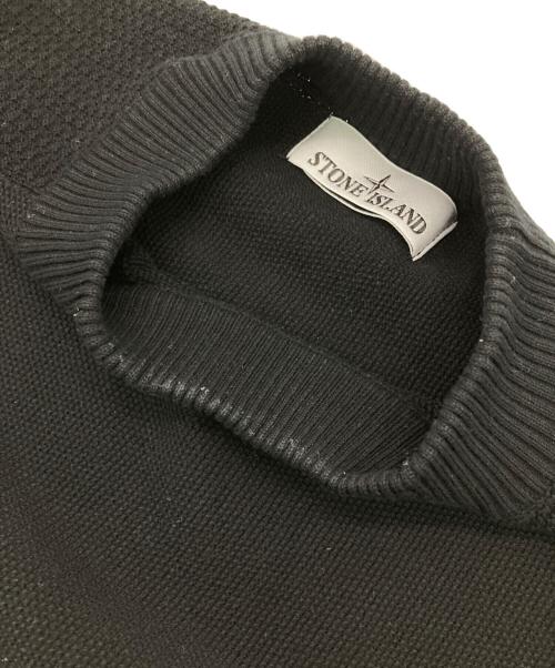 STONE ISLAND（ストーンアイランド）STONE ISLAND (ストーンアイランド) KNIT SWEATER ブラック サイズ:Sの古着・服飾アイテム