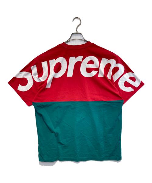SUPREME（シュプリーム）SUPREME (シュプリーム) Spirit S/S Top レッド×グリーン サイズ:Mの古着・服飾アイテム