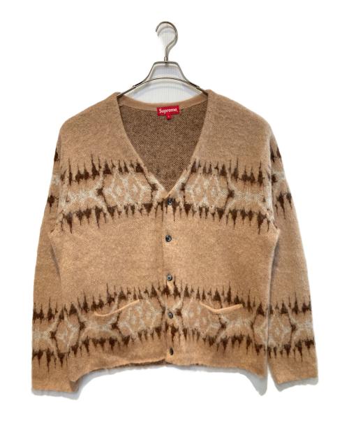 SUPREME（シュプリーム）SUPREME (シュプリーム) ABSTRACT STRIPE CARDIGAN ベージュ サイズ:Lの古着・服飾アイテム