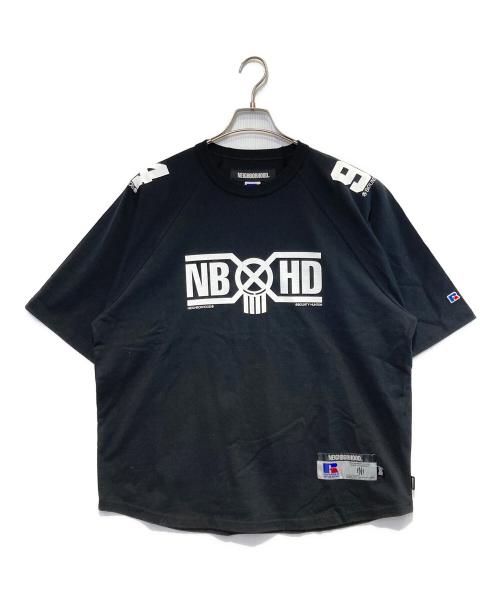 NEIGHBORHOOD（ネイバーフッド）NEIGHBORHOOD (ネイバーフッド) RUSSELL ATHLETIC (ラッセルアスレチック) BOUNTY HUNTER (バウンティハンター) CREWNECK SS ブラック サイズ:Lの古着・服飾アイテム