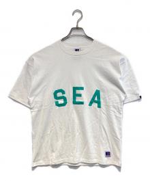 RUSSELL ATHLETIC×WIND AND SEA（ラッセルアスレチック×ウィンダンシー）の古着「コラボプリントTシャツ」｜ホワイト