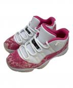 NIKEナイキ）の古着「WMNS AIR JORDAN 11 RETRO LOW」｜ホワイト×ピンク