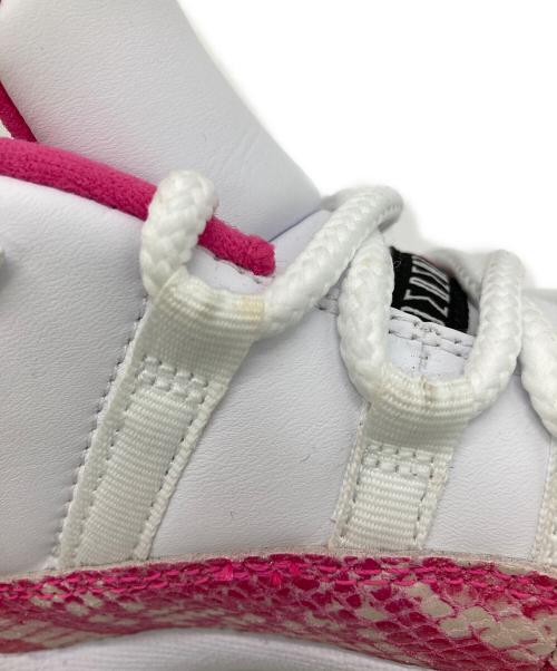 NIKE（ナイキ）NIKE (ナイキ) WMNS AIR JORDAN 11 RETRO LOW ホワイト×ピンク サイズ:US6.5の古着・服飾アイテム