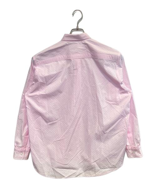 COMME des GARCONS SHIRT（コムデギャルソンシャツ）COMME des GARCONS SHIRT (コムデギャルソンシャツ) ドットドレスシャツ ピンク サイズ:Sの古着・服飾アイテム