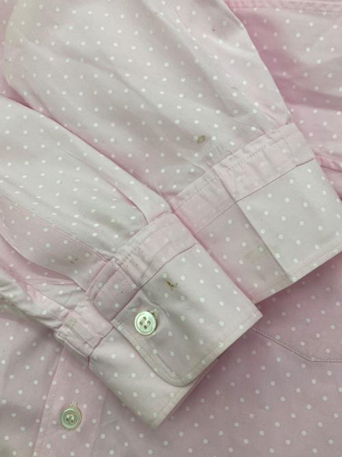 COMME des GARCONS SHIRT（コムデギャルソンシャツ）COMME des GARCONS SHIRT (コムデギャルソンシャツ) ドットドレスシャツ ピンク サイズ:Sの古着・服飾アイテム