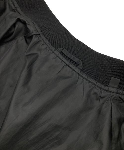 ARMANI EXCHANGE（アルマーニ エクスチェンジ）ARMANI EXCHANGE (アルマーニ エクスチェンジ) ロゴパッチ メッシュ×ナイロンボンバージャケット ブラック サイズ:Lの古着・服飾アイテム