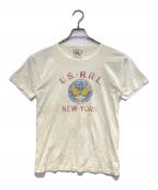 RRLダブルアールエル）の古着「プリントTシャツ」｜アイボリー