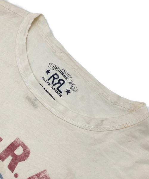 RRL（ダブルアールエル）RRL (ダブルアールエル) プリントTシャツ アイボリー サイズ:Sの古着・服飾アイテム