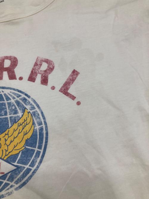 RRL（ダブルアールエル）RRL (ダブルアールエル) プリントTシャツ アイボリー サイズ:Sの古着・服飾アイテム