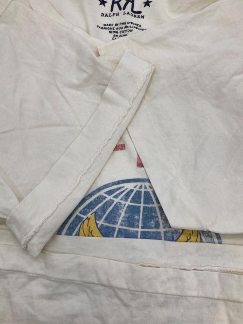 RRL（ダブルアールエル）RRL (ダブルアールエル) プリントTシャツ アイボリー サイズ:Sの古着・服飾アイテム