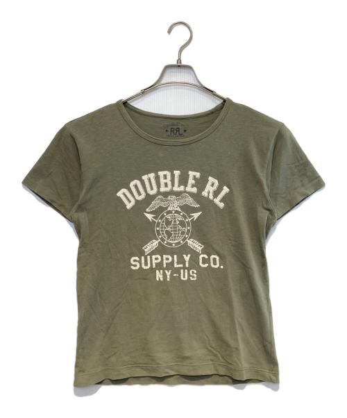 RRL（ダブルアールエル）RRL (ダブルアールエル) プリントTシャツ カーキ サイズ:Sの古着・服飾アイテム