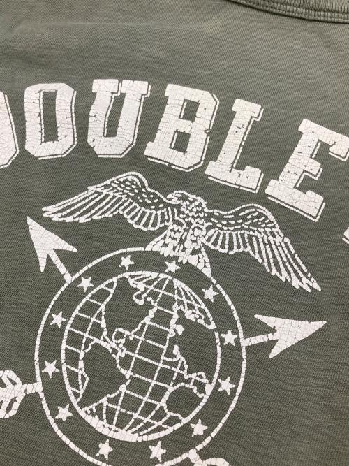 RRL（ダブルアールエル）RRL (ダブルアールエル) プリントTシャツ カーキ サイズ:Sの古着・服飾アイテム