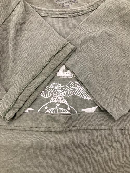 RRL（ダブルアールエル）RRL (ダブルアールエル) プリントTシャツ カーキ サイズ:Sの古着・服飾アイテム