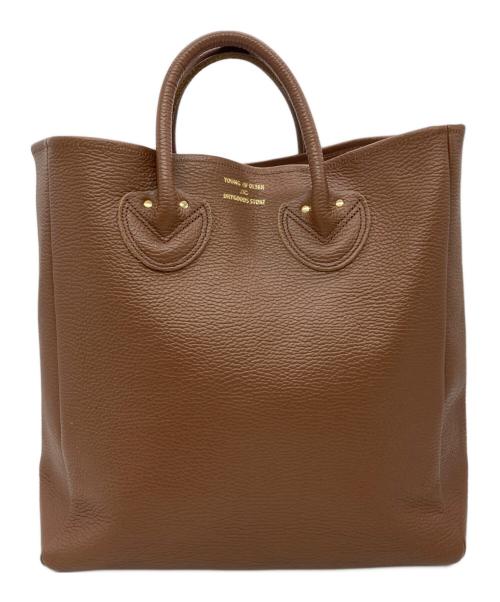 YOUNG & OLSEN The DRYGOODS STORE（ヤングアンドオルセン ザ ドライグッズストア）YOUNG & OLSEN The DRYGOODS STORE (ヤングアンドオルセン ザ ドライグッズストア) EL PRINTED TOTE M ブラウンの古着・服飾アイテム