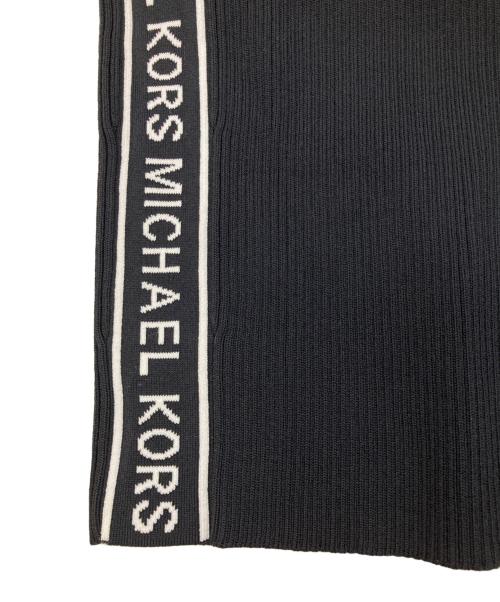 MICHAEL KORS（マイケル・コース）MICHAEL KORS (マイケル・コース) サイドラインロゴリブワンピース ブラック サイズ:Mの古着・服飾アイテム