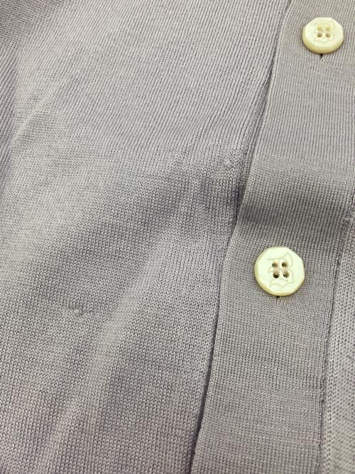 BRIONI（ブリオーニ）BRIONI (ブリオーニ) シルクカシミヤブレンドVネックニットカーディガン ラベンダー サイズ:52の古着・服飾アイテム