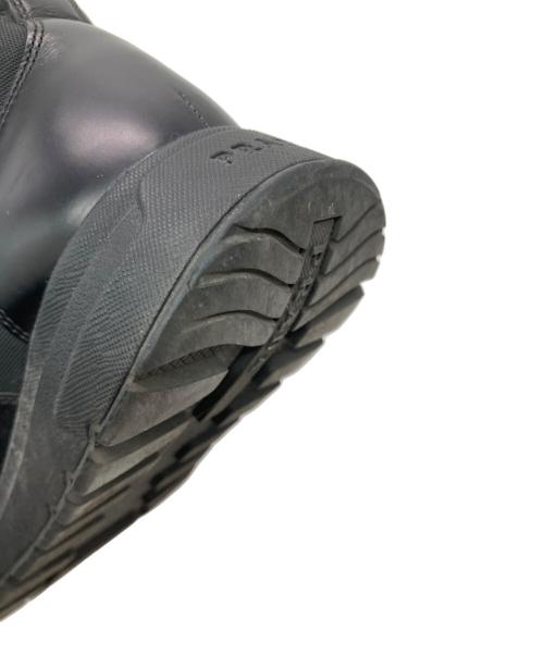 PRADA（プラダ）PRADA (プラダ) RE-NYLONレザーハイカットスニーカー ブラック サイズ:8の古着・服飾アイテム