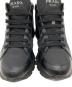 中古・古着 PRADA (プラダ) RE-NYLONレザーハイカットスニーカー ブラック サイズ:8：27000円