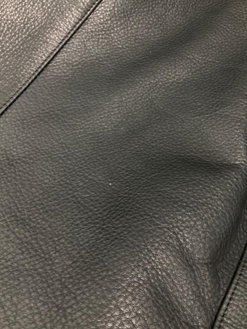 LITHIUM HOMME（リチウムオム・ファム）LITHIUM HOMME (リチウムオム・ファム) LEATHER SINGLE RIDERS JACKET ブラック サイズ:42の古着・服飾アイテム