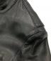 中古・古着 LITHIUM HOMME (リチウムオム・ファム) LEATHER SINGLE RIDERS JACKET ブラック サイズ:42：15000円