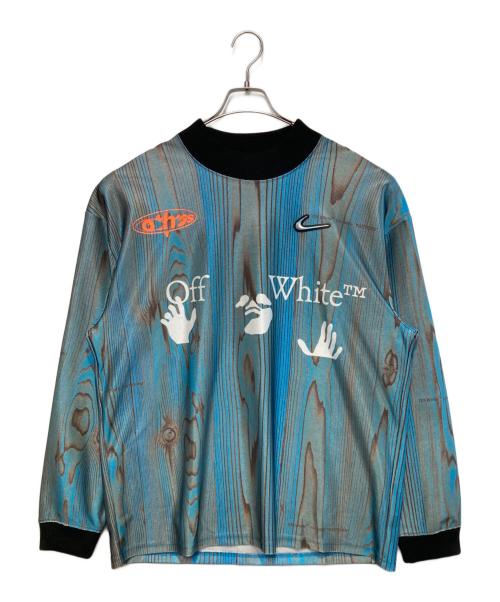 NIKE（ナイキ）NIKE (ナイキ) OFFWHITE (オフホワイト) AS NRG OFF-WHITE JERSEY ブルー×ホワイト サイズ:Lの古着・服飾アイテム