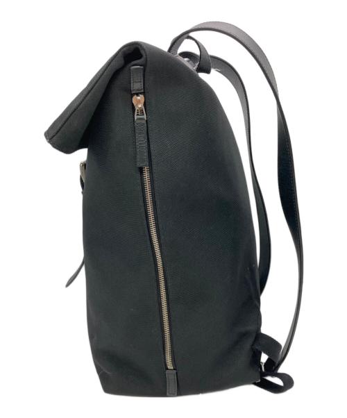 GUCCI（グッチ）GUCCI (グッチ) シェリーラインレザーキャンバスバックパック ブラックの古着・服飾アイテム