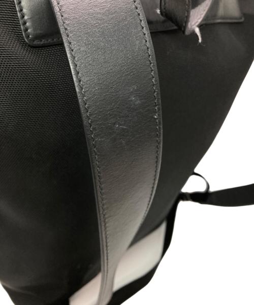 GUCCI（グッチ）GUCCI (グッチ) シェリーラインレザーキャンバスバックパック ブラックの古着・服飾アイテム