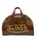 Von Dutch（ボンダッチ）の古着「ボストンバッグ」｜ブラウン