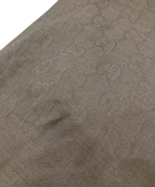 GUCCI（グッチ）GUCCI (グッチ) ウールシルクGGストール ベージュの古着・服飾アイテム