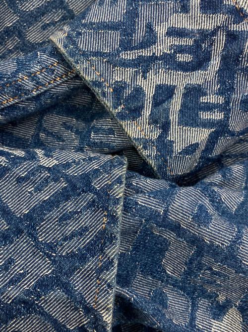 DIESEL（ディーゼル）DIESEL (ディーゼル) D-LEOジャガードデニムウエスタンシャツ インディゴ サイズ:Mの古着・服飾アイテム