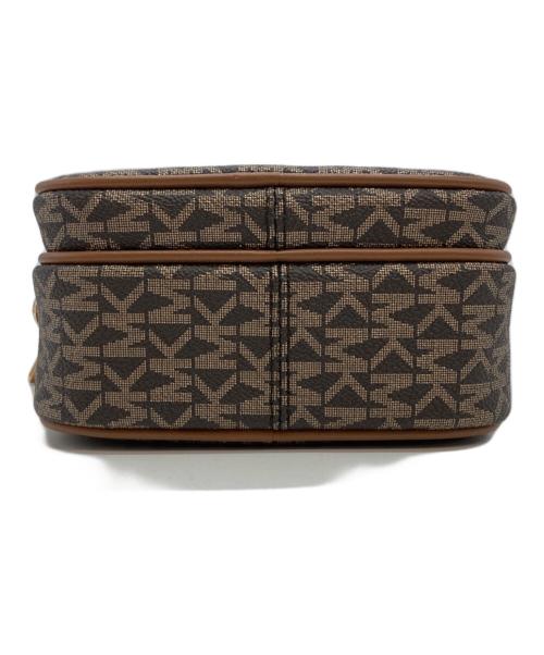 MICHAEL KORS（マイケル・コース）MICHAEL KORS (マイケル・コース) Jet Set Travel Medium Signature Logo Crossbody Bag ブラウンの古着・服飾アイテム